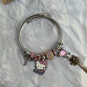 NO.458 Pink Hello Kitty Bracelet cute